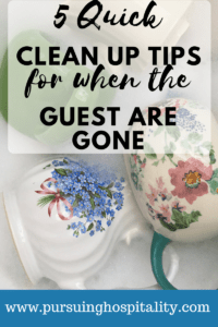 5 quick clean up tips