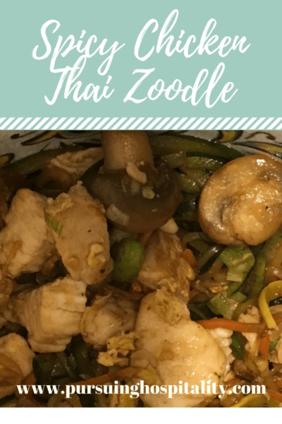 Spicy Chicken Thai Zoodle