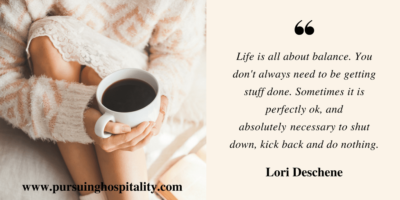 Lori Deschene Quote Woman holding coffee