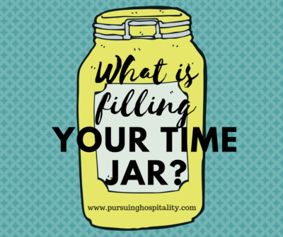 What is filling your time jar?