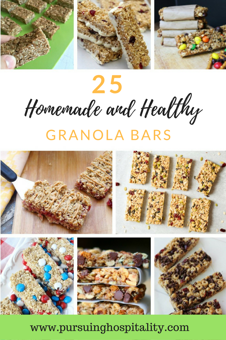 25 Homemade and Healthy granola bars