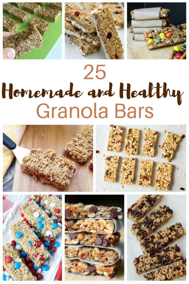 25 homemade and healthy granola bars