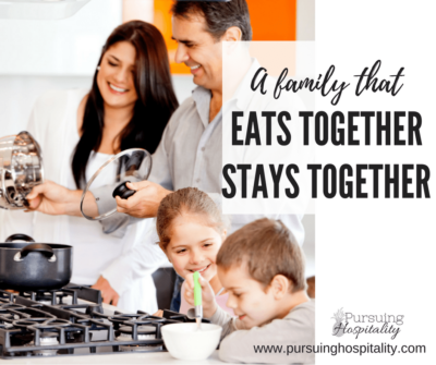 A family that eats together stays together