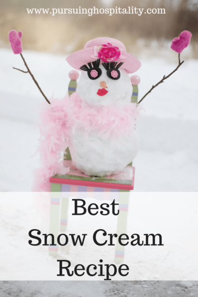 Best Snow Cream Recipe