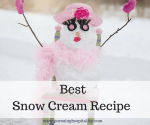 Best Snow Cream Recipe