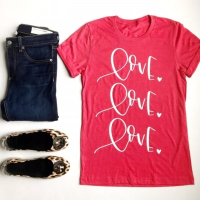 Valentine's T-Shirt Love Love Love