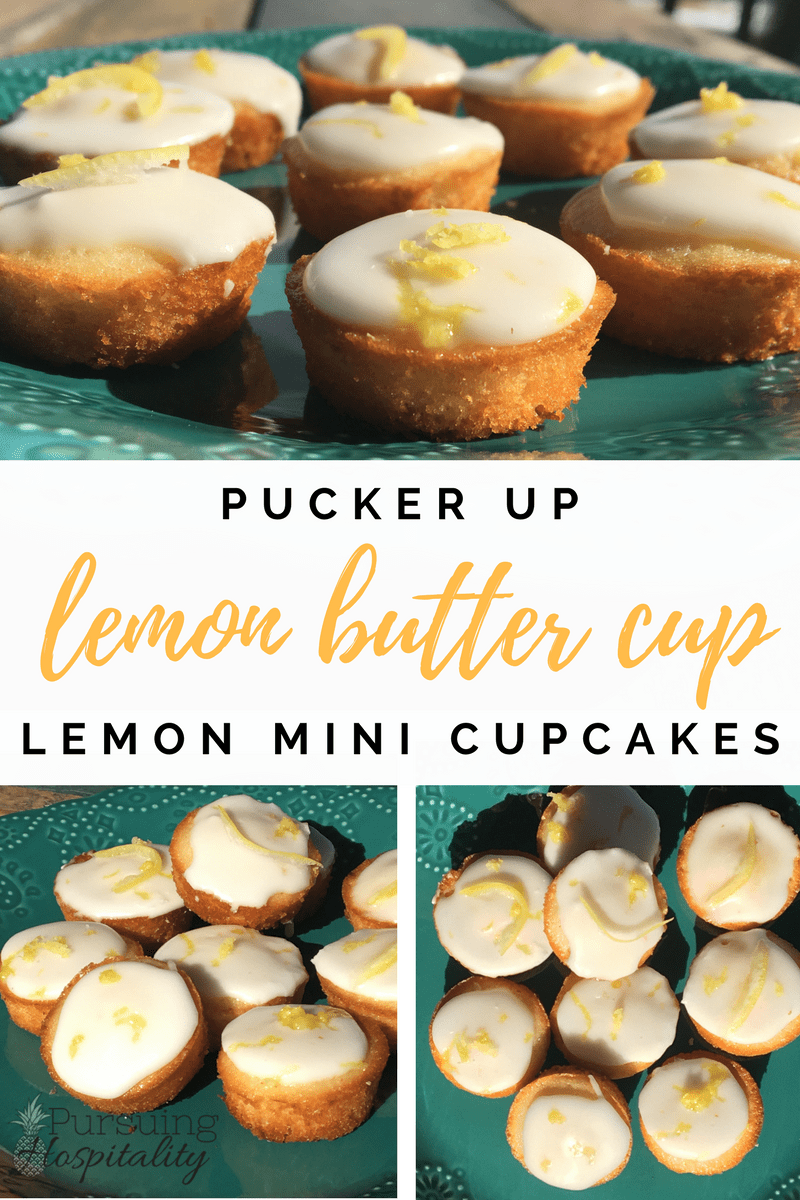 Pucker Up Mini Lemon Cupcakes