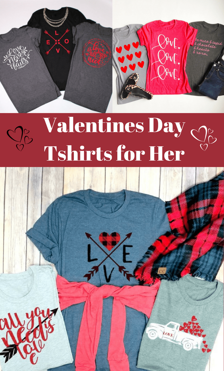 Cute Valentines day t-shirts for her