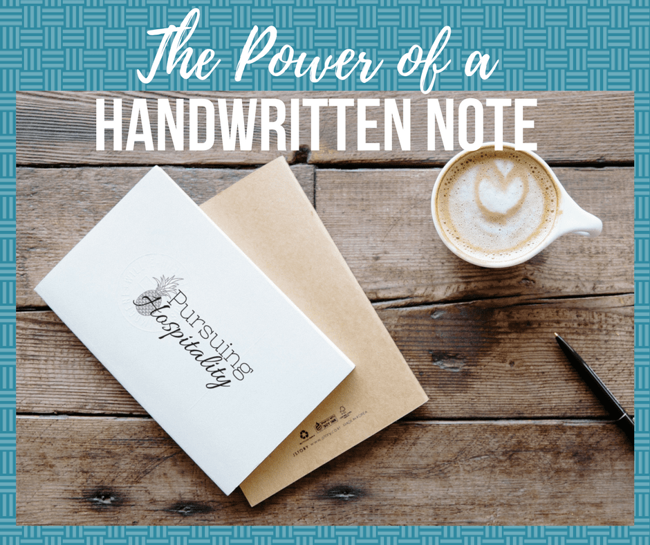 Power of a Handwritten Note
