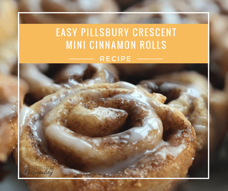 Easy Pillsbury Crescent Mini Cinnamon rolls recipe