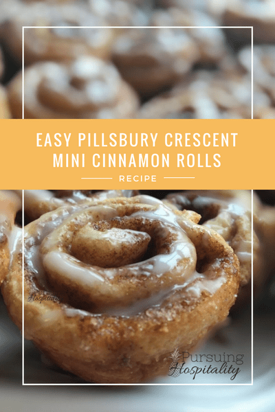 Easy Pillsbury Crescent Mini Cinnamon Rolls Recipe
