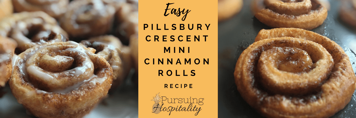 Easy Pillsbury Crescent Mini Cinnamon rolls recipe