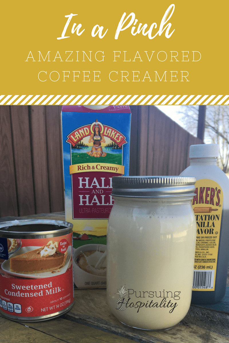 DIY Flavored Coffee Creamer
