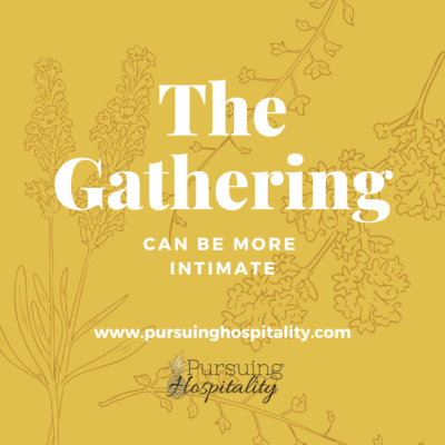 The gathering can be more intimate logo