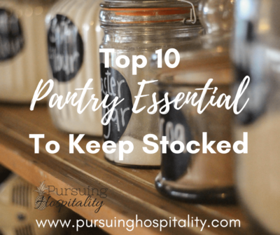 Top 10 Pantry Essentials to keep stocked