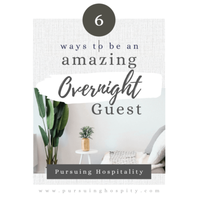 Amazing overnight Guest Tips
