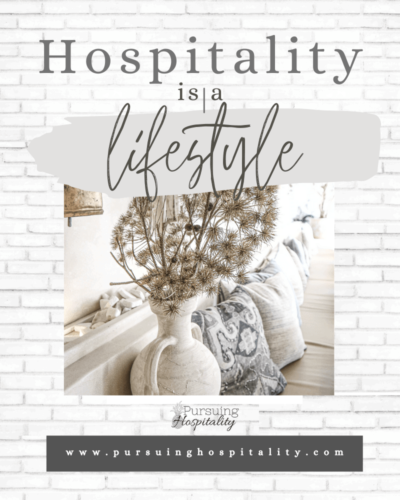 Hospitality is a lifestyle