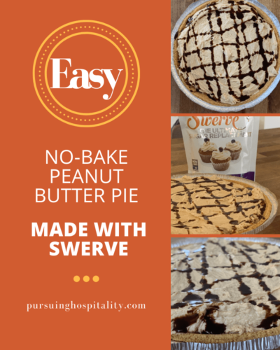 Easy No bake Peanut butter pie
