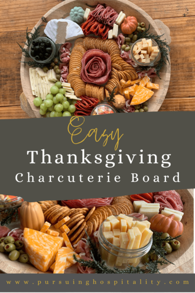 Thanksgiving Charcuterie Board with Cheese