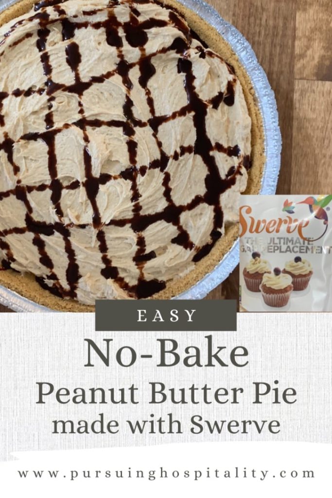 Peanut butter pie no bake with Swerve
