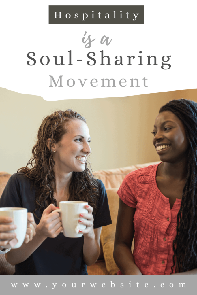 Ladies having coffee soul sharing movement hospitality