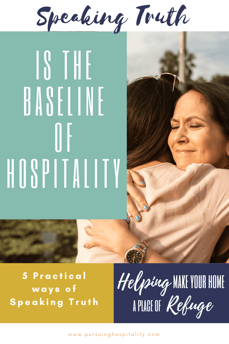 Speaking Truth is the Baseline of Hospitality